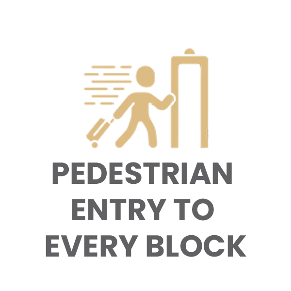 pedestrian entry to block