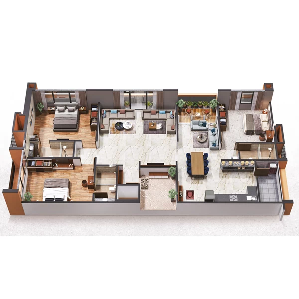 3.5BHK Unit Virtual Plan